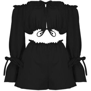 Boohoo Two Piece Off Shoulder set